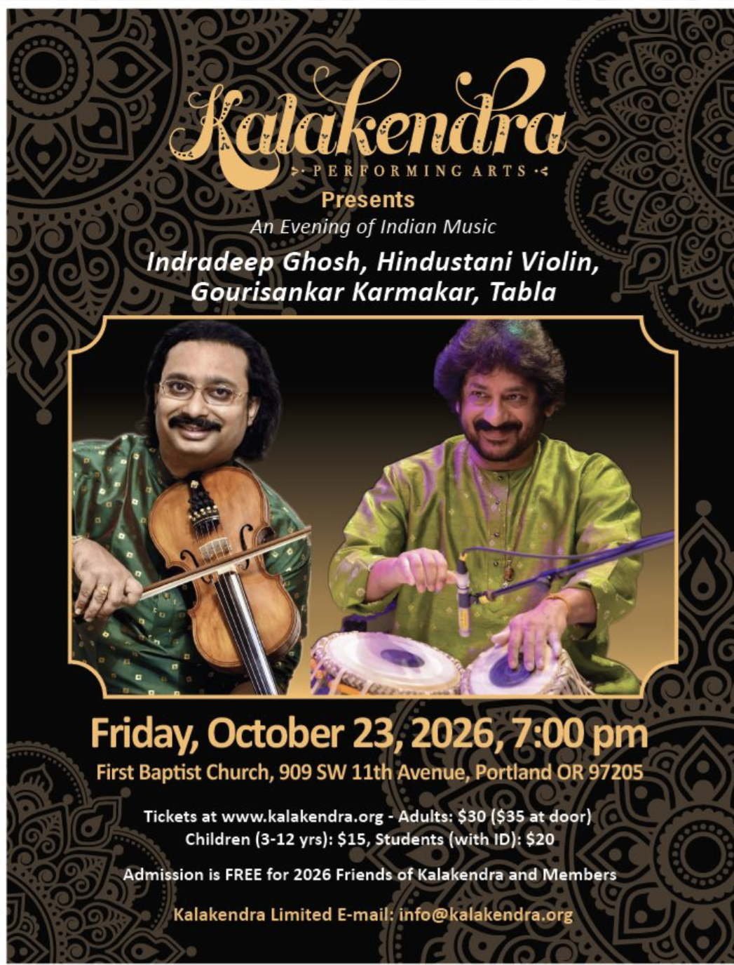 An Evening of Indian Classical Violin